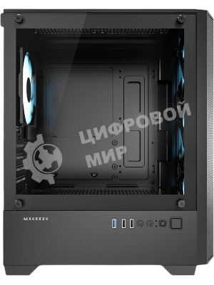Корпус ACCORD ACC-195M, Mini-Tower, чёрный