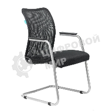 Кресло Бюрократ CH-599AV/TW-11 черный, экокожа, 120 кг, механизм качания