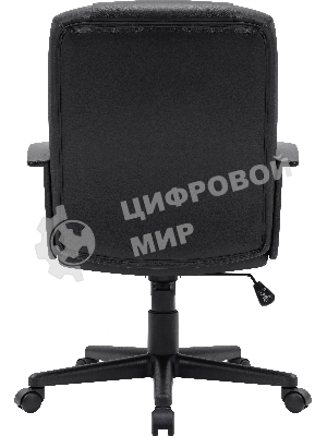 Кресло Defender PARIS черный, экокожа, 120 кг, механизм качания