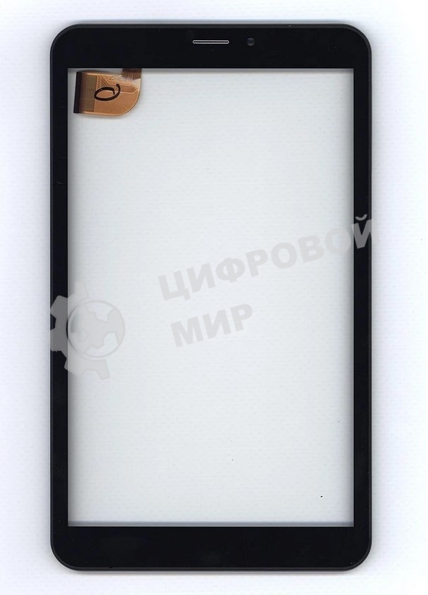 Сенсорное стекло (тачскрин) для Irbis TZ85, черное с рамкой