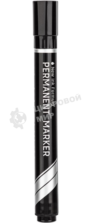 Маркер перманентный Deli Think EU10120, скошенный пишущий наконечник, 2-5мм, черный