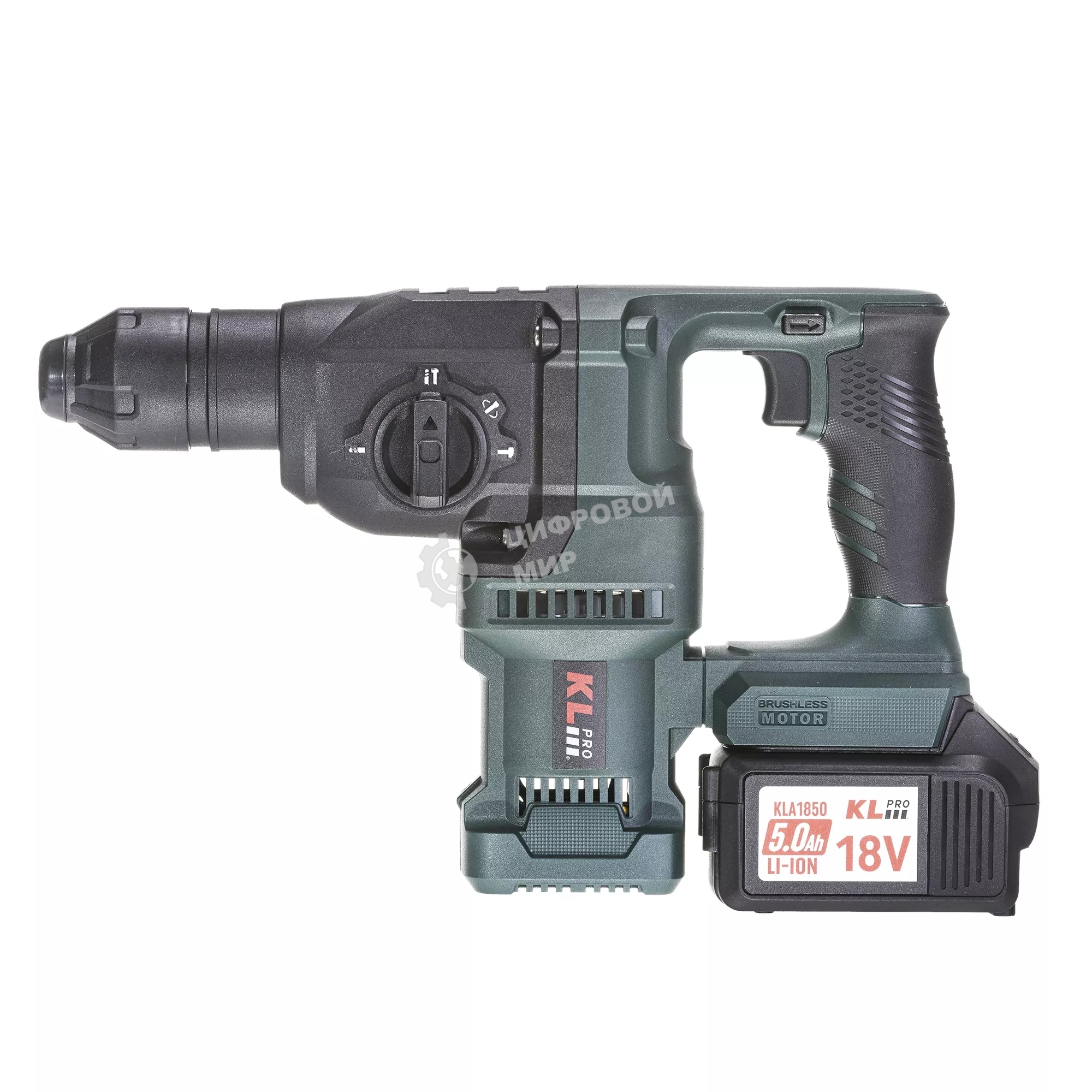 Профессиональный бесщеточный перфоратор аккумуляторный Klpro KLPM18BH-50