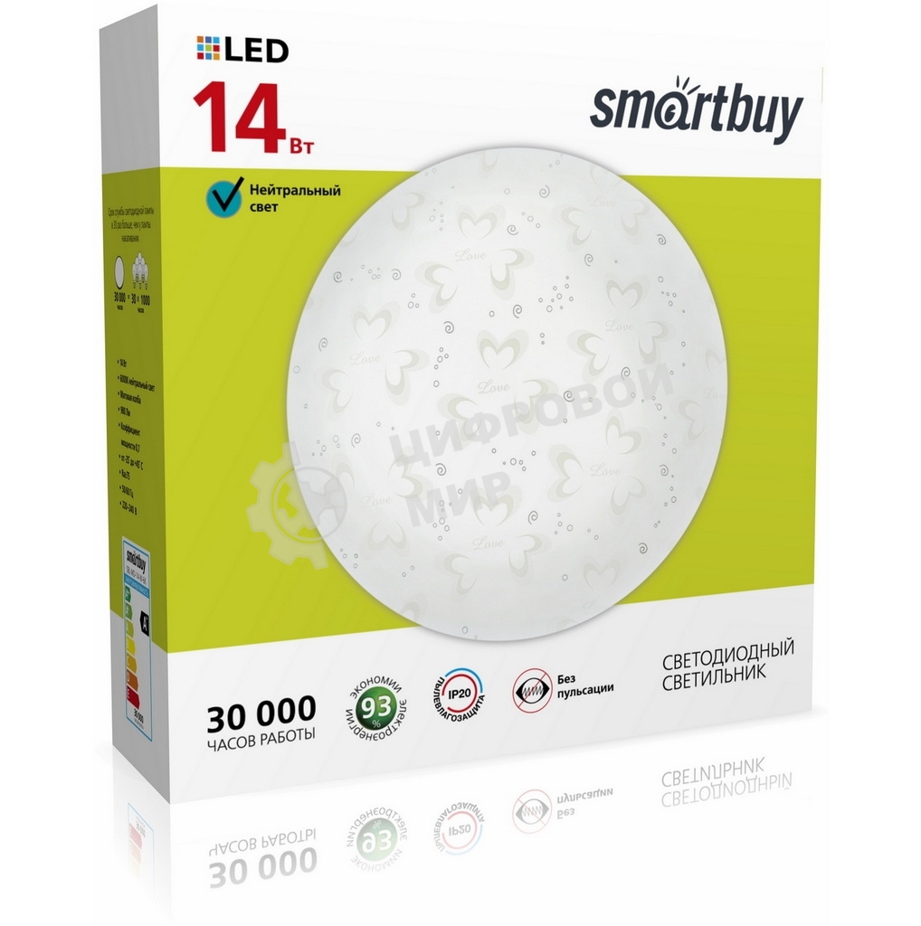 Светильник Smartbuy (SBL-MD-14-W-6K) 14W/6000К