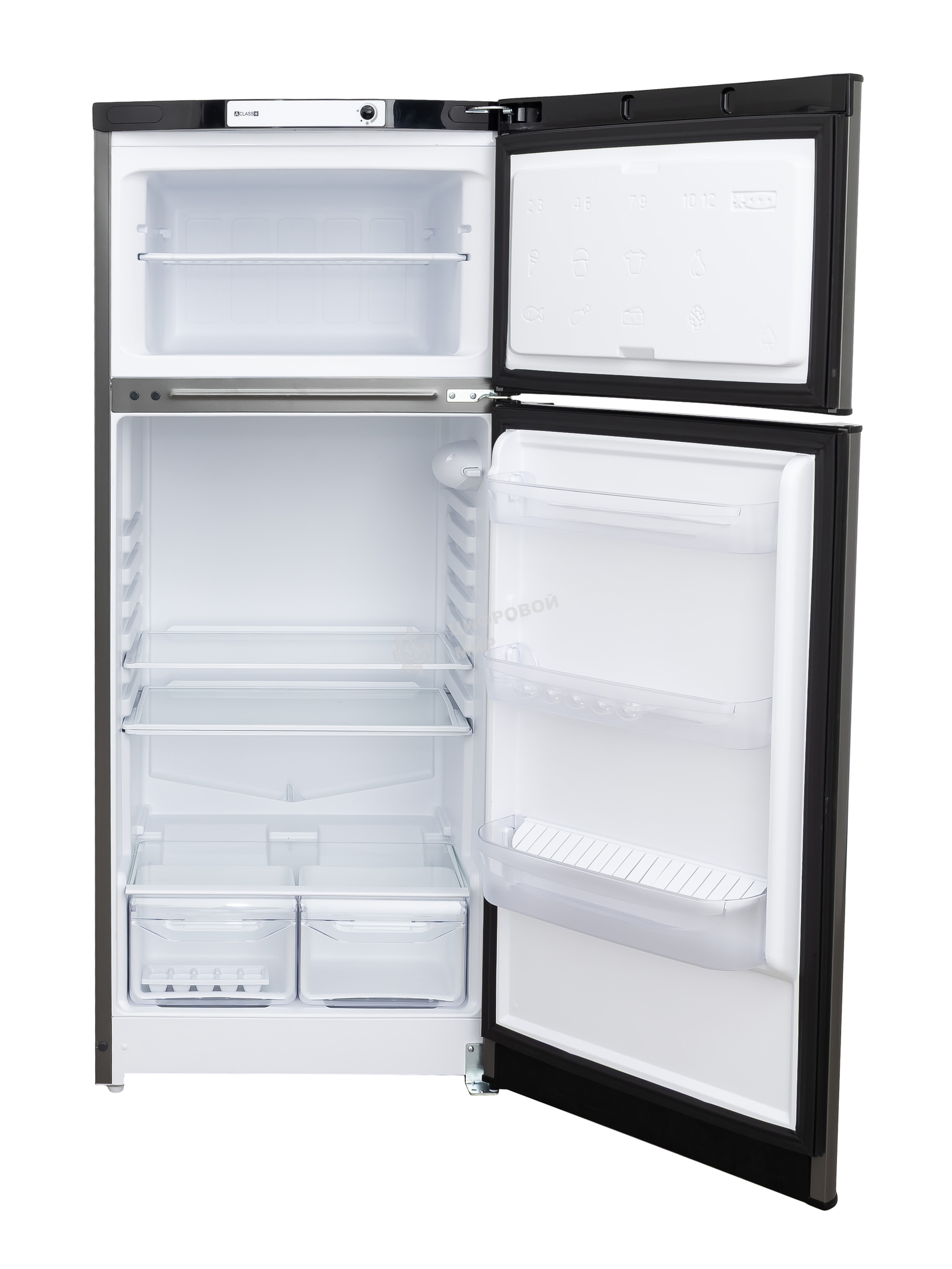 Холодильник Indesit TIA 14 NG темно-серый двухкамерный 194/51 л морозилка сверху, капельная система