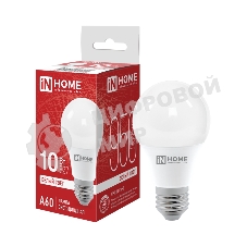 Лампа светодиодная IN HOME 4690612020211 LED-A60-VC 10Вт грушевидная 4000К нейтр. белый E27 950лм 230В