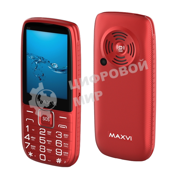 Мобильный телефон Maxvi B32 красный