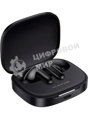 Наушники TWS Xiaomi Redmi Buds 6 черный, внутриканальные, Bluetooth, активное шумоподавление, до 40 ч