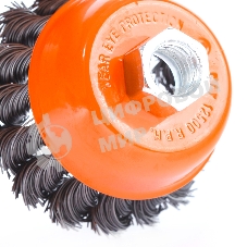Щетка EDGE by PATRIOT чашеобразная 75ммХМ14 витая проволока