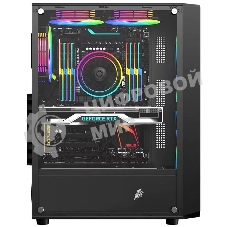 Компьютерный корпус 1STPLAYER FD3 Black, ATX, 4x120мм LED fans inc.