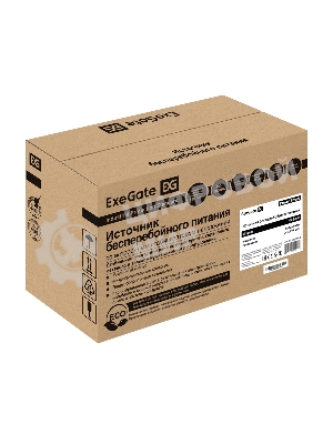 Источник бесперебойного питания ExeGate EP285568RUS Power Smart ULB-650.LCD.AVR.EURO 650VA/360W, LCD, AVR, 2 евророзетки, черный