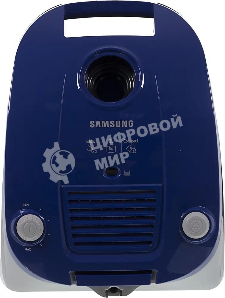 Пылесос Samsung VCC4140V3A синий, 320/1600 Вт, уборка сухая, пылесборник мешок 3 л