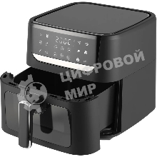 Аэрогриль TopDevice TDA601 черный, 1500 Вт, 6 л, сенсор, 12 программ