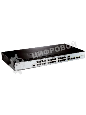 Коммутатор D-Link DES-3200-28/C1A, 24×100 Мбит/с + 2×1 Гбит/с Combo, управляемый
