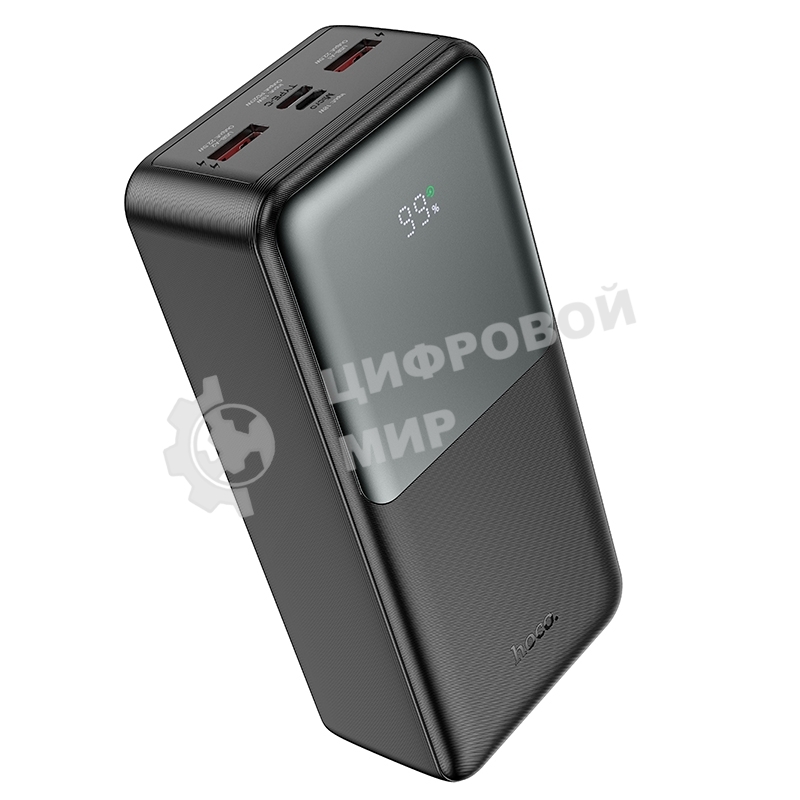 Портативный аккумулятор Hoco J136B, 30000мА·ч, QC/PD, 3A, с дисплеем, черный