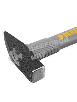 Молоток слесарный Denzel 300 г, кованый, фибергласовая рукоятка c TPR покрытием