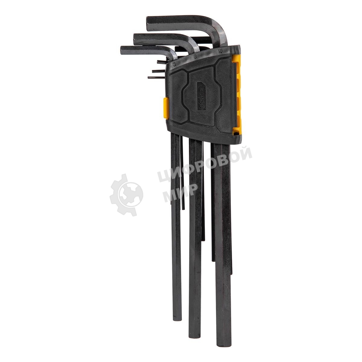 Ключи Deli Набор шестигранных ключей сверхдлинных Deli DL231309H 9 шт размеры 1,5,2,2,5,3,4,5,6,8,10мм, пластиковый держатель