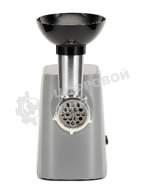 Мясорубка электрическая Hyundai HY-MG4391 серый, 1900 Вт, 2.4 кг/мин, реверс, защита от перегрузки, насадки - 4