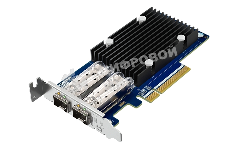 Сетевая карта QNAP Expansion Card QXG-10G2SF-X710 PCIe Gen3 x8 2x10GbE(SFP+)