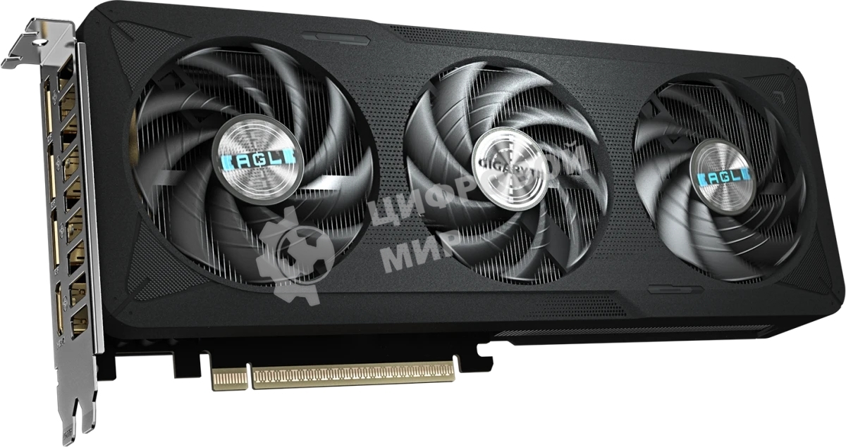 Видеокарта Gigabyte GeForce RTX 5060 Ti Eagle Max OC, NVIDIA RTX 5060 Ti, 16 ГБ GDDR7, 128 бит, PCI-e 5.0, 1xHDMI, 3xDP, 2617 МГц
