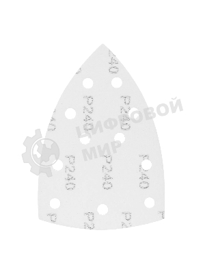 Треугольник абразивный Denzel на ворc. подложке под 