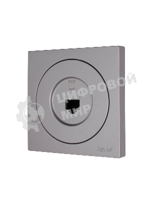 Розетка компьютерная СП OSEN RJ45 кат.6 механизм серый матовый LEZARD 743-7488-140