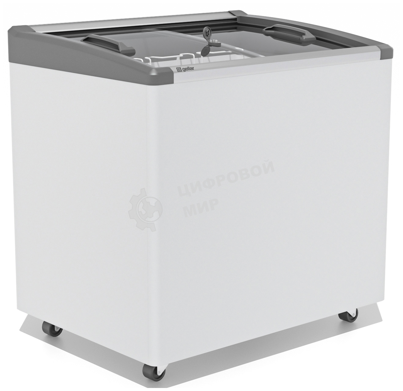 Морозильный ларь FROSTOR GELLAR FG 250 E, белый/серый, 240л, 2 корзины