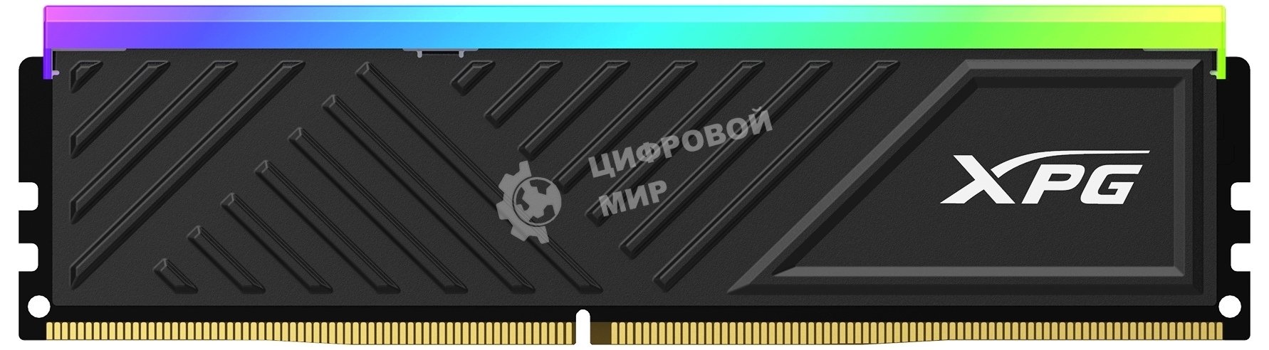 Оперативная память XPG Spectrix D35G RGB, DDR4, 16GB (1x16GB), 3200MHz, CL16, DIMM, с радиатором, RGB, черный