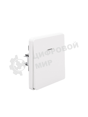 Выключатель Kranz ROUND 1 кл с подсветкой 10А с/у перламутр