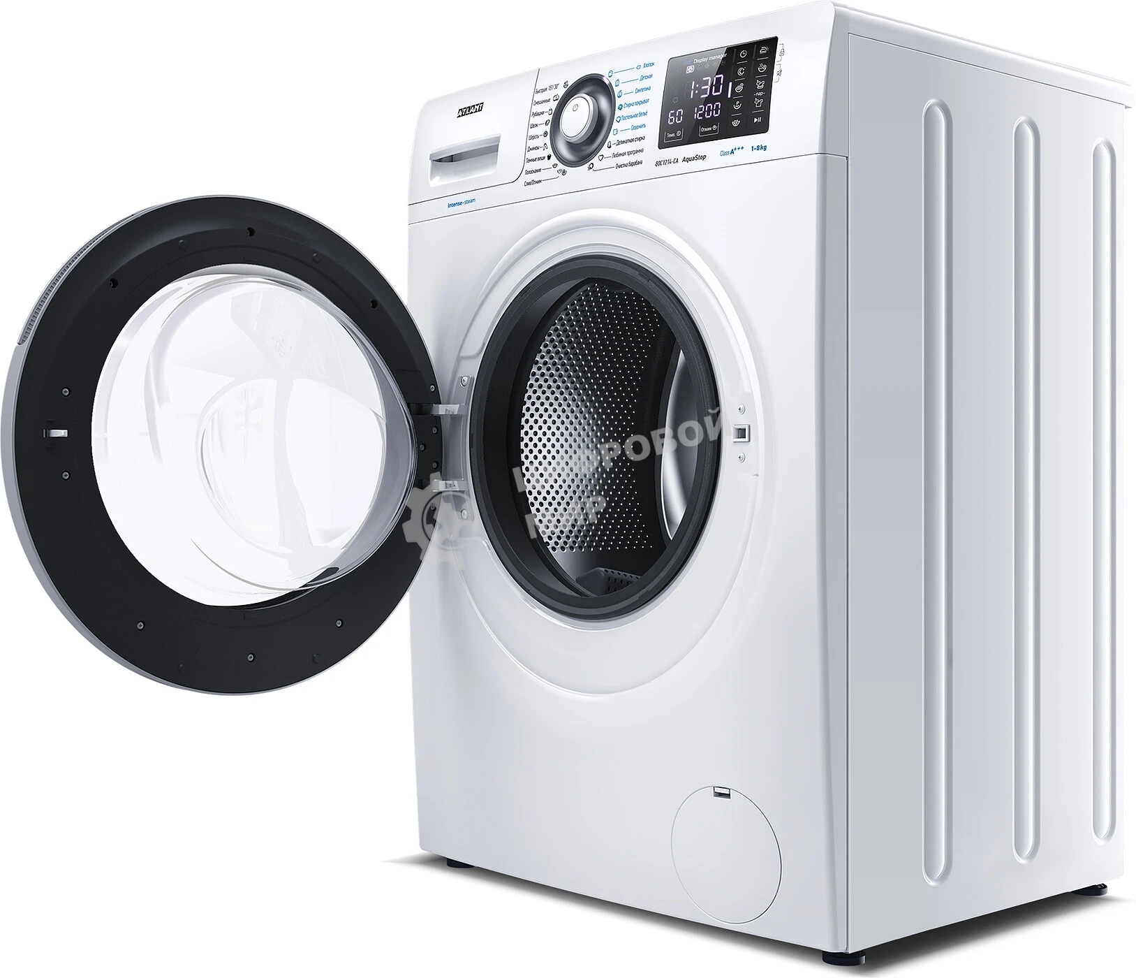 Стиральная машина Atlant СМА-80С1214-СА-01 белый, загрузка фронтальная 8 кг, 1200 об/мин, класс: A+++