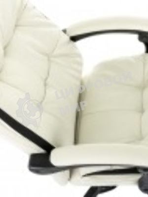 Кресло Бюрократ CH-824MSG-BF слоновая кость, экокожа