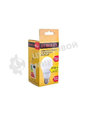 Лампа светодиодная EUROLUX LL-E-A60-15W-230-2,7K-E27
