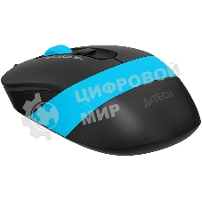Мышь проводная A4Tech Fstyler FM10S черный/голубой, 1600 dpi, USB, кнопки - 4