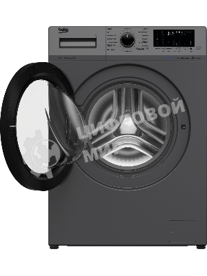 Стиральная машина Beko WSPE6H616A черный, загрузка фронтальная 6,5 кг, 1200 об/мин., класс: А++