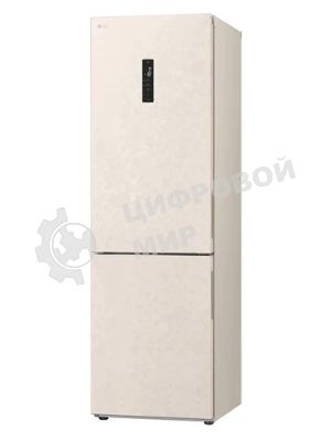 Холодильник LG GC-B459AEMW бежевый двухкамерный 234/110л морозилка снизу, No Frost