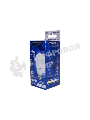 Лампа светодиодная TOKOV ELECTRIC 25 Вт А60 4000К Е27 176-264В