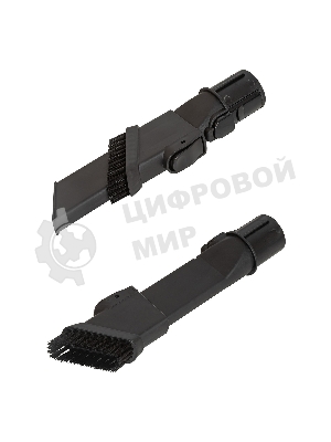 Пылесос вертикальный SUPRA VCS-5082 черный/серый, питание от аккумулятора, 300 Вт, уборка сухая, пылесборник 1 л