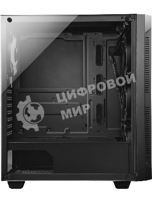 Компьютерный корпус CHIEFTEC HUNTER GS-01B-OP без БП, боковая панель из закаленного стекла, 3xARGB LED 120мм вентилятора спереди, 1xARGB LED 120мм вентилятор сзади, черный, ATX