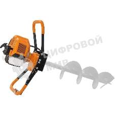 Мотобур Carver AG-43/000 бытовой 2-х такт. 1250Вт 1.7л.с. 43см3 6500об/мин