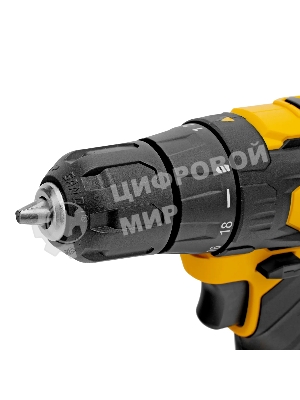 Дрель-шуруповерт Denzel CDQ-20, 20 В, 2 Ач, 40 Нм, щеточный