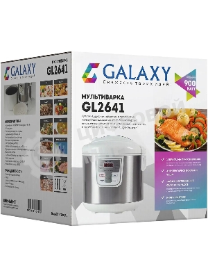 Мультиварка Galaxy GL 2641 белый, объем 5 л, 900 Вт, 11 программ