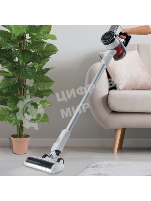 Пылесос вертикальный Gorenje SVC216FMLW белый/черный, питание от аккумулятора, 25 Вт, уборка сухая, пылесборник 0.5 л