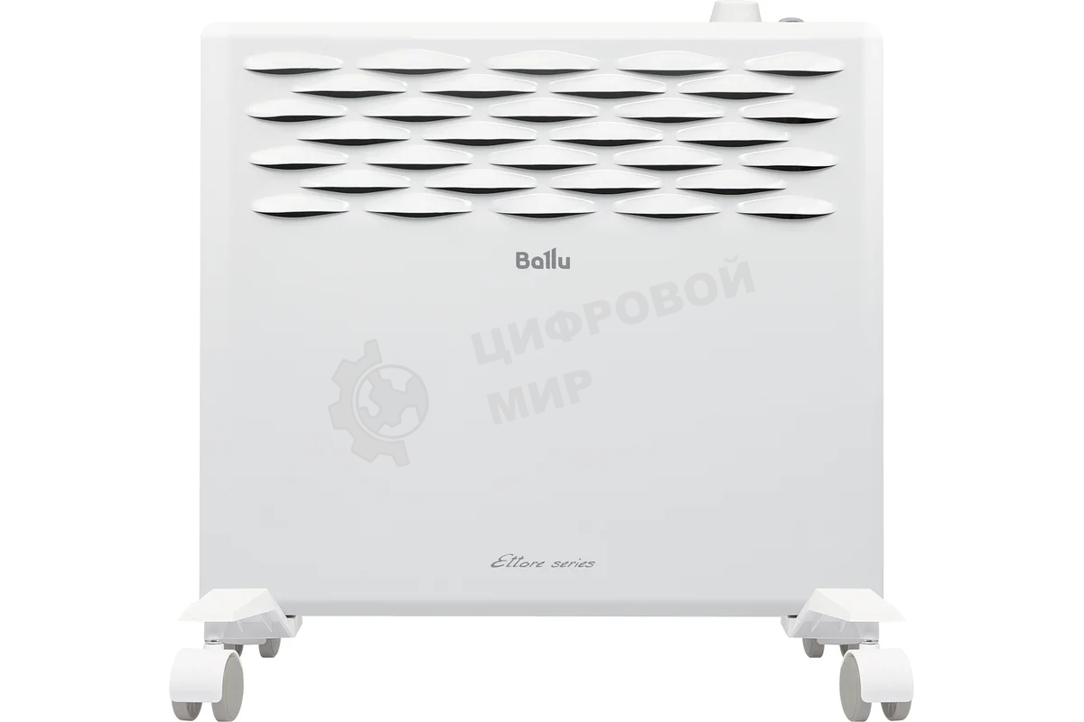 Конвектор электрический Ballu Ettore BEC/ETMR-500 белый, 500 Вт, 8 м2, термостат