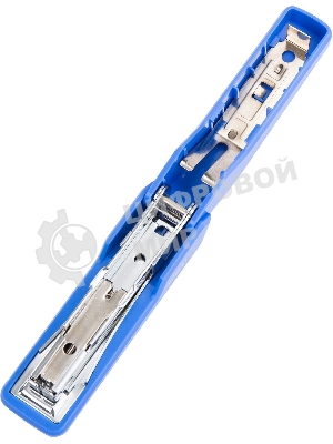 Степлер Deli E0271 Essential N10 (15 листов), ассорти, 50 скоб, закрытый, коробка