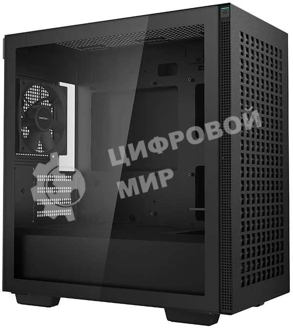 Компьютерный корпус Deepcool CH370 черный без БП mATX 1x120мм 1xUSB 2.0 1xUSB 3.0 audio bott PSU