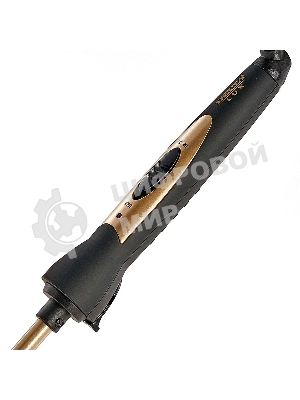 Щипцы для завивки волос DELTA LUX DL-0637 черный/золотой, 10 мм, 180 °C, 1 режим