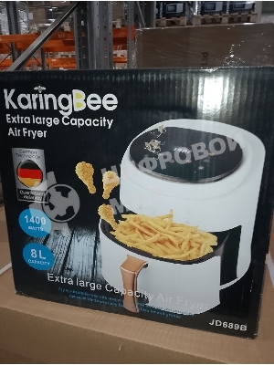 (Поврежденная упаковка) Аэрофритюрница KaringBee JD689, белая