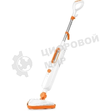 Швабра паровая Kitfort КТ-1048-2 1300Вт белый/оранжевый