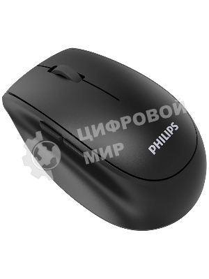 Мышь беспроводная Philips SPK7627 черный, 1600 dpi, радиоканал, Bluetooth, USB, кнопки - 5