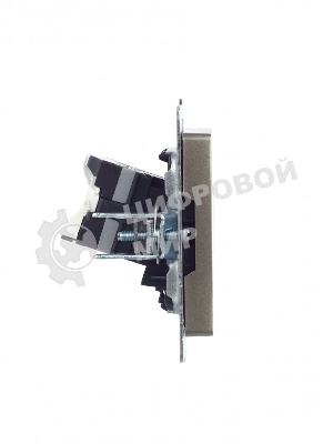 Розетка компьютерная IEK BRITE РК10-БрШ RJ45 кат.5E шампань