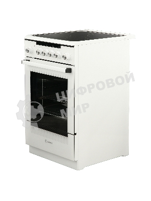 Плита электрическая De Luxe 506004.13ЭС белый, конфорок 4 электрических (стеклокерамика), духовка 60 л, 50 см x 87 см x 60 см